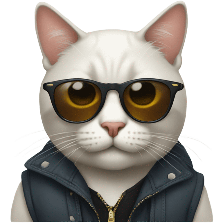 Cat with sunglasses emoji