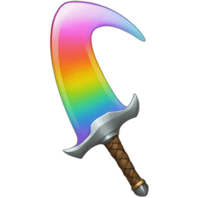 sword rainbow glass emoji