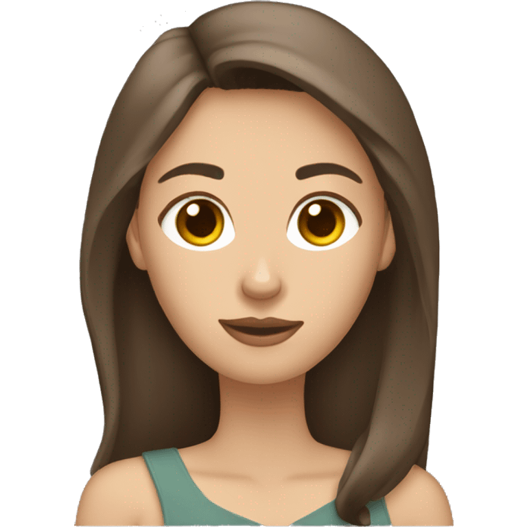 pale brunette with hair down holding belgian malinois emoji