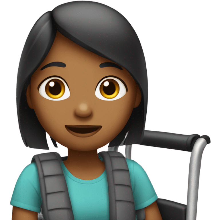 Girl in a wheelchair  emoji