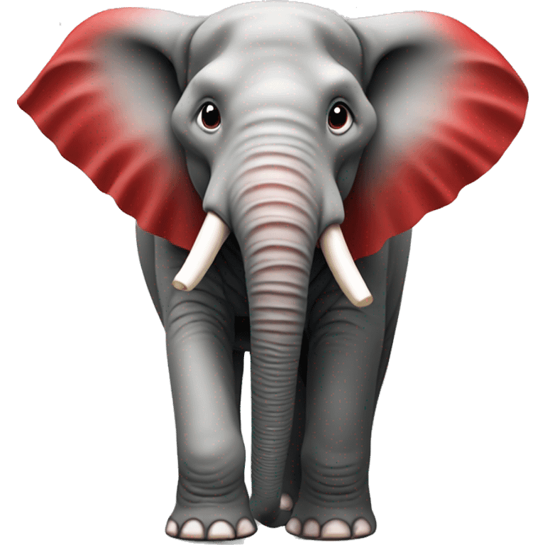 santander elephant red emoji