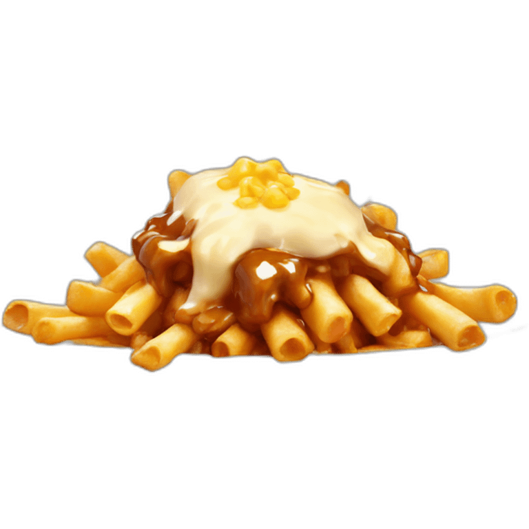 Poutine qui mange une poutine emoji