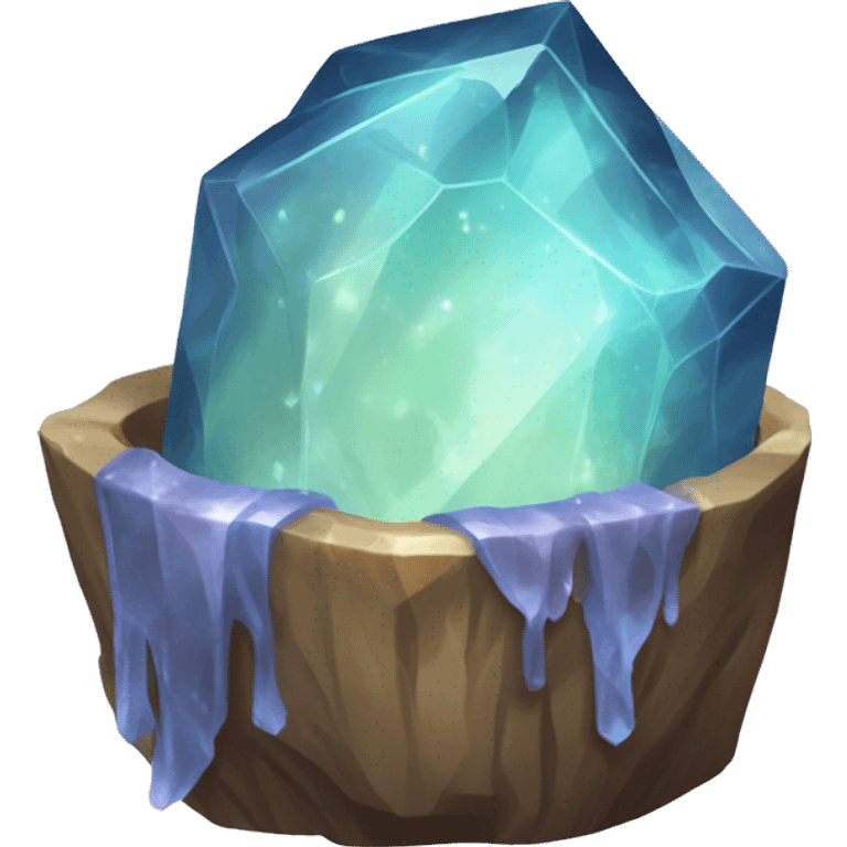 empty crystal geode magical robes emoji