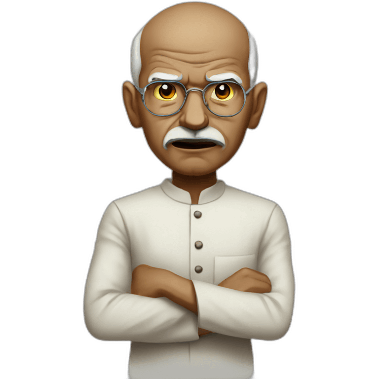 Angry ghandi emoji