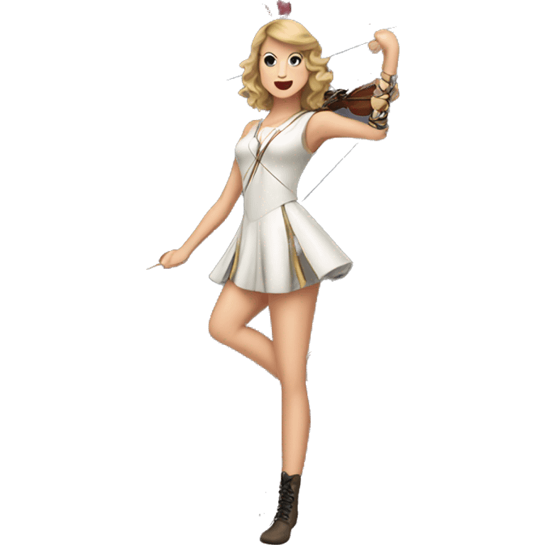 taylor swift being the archer emoji