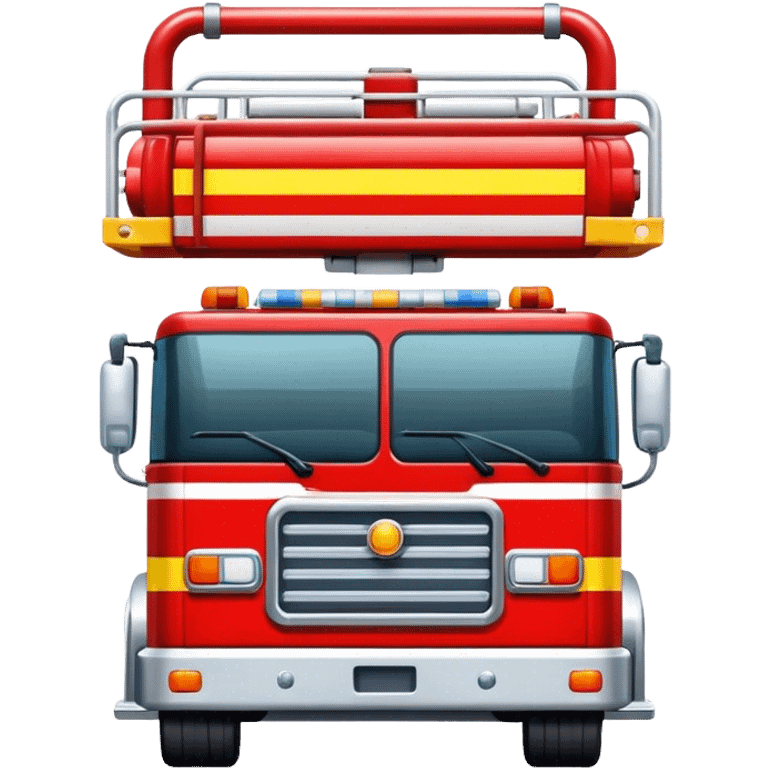 Fire Truck - Scania P320 Fire Truck (Model Year: 2015) (Iconic Colour: Red with white and yellow stripes) emoji