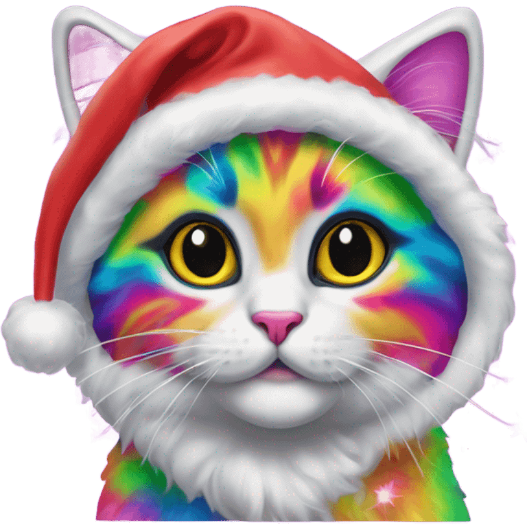 Lisa frank Christmas cat  emoji