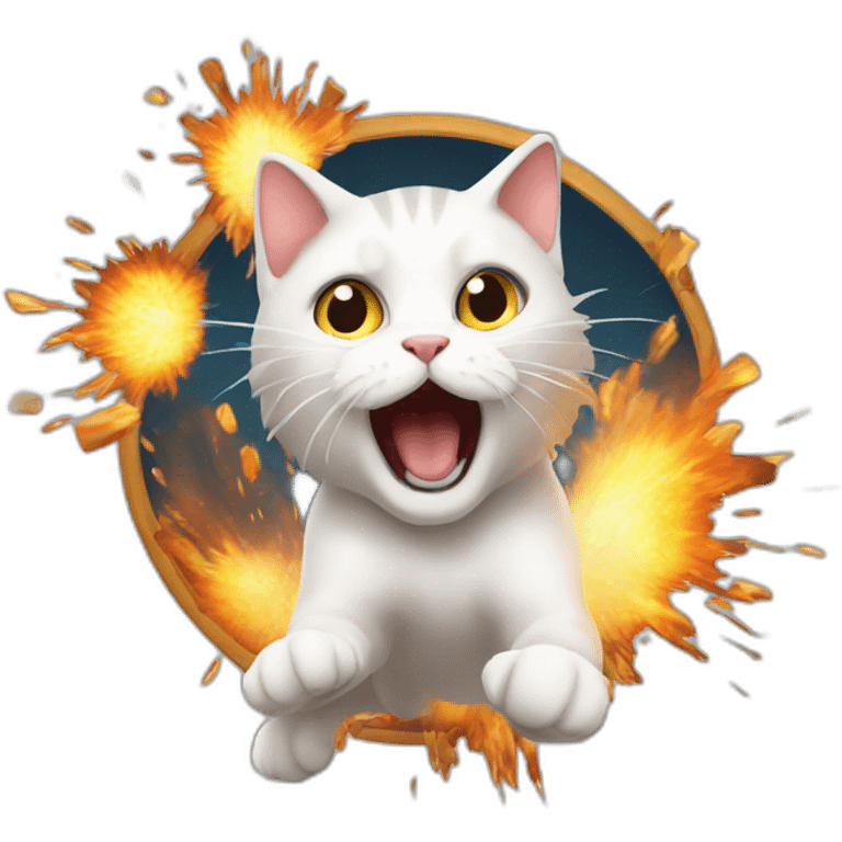 exploding kitten emoji