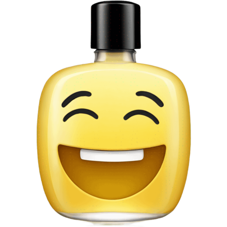 smiling perfume face with black cap emoji