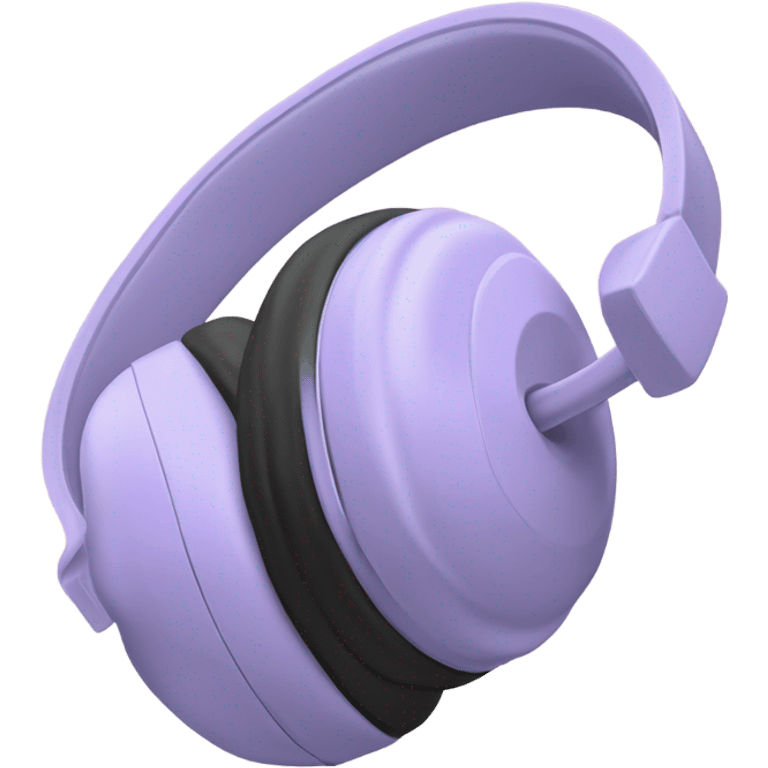 pastel purple headphone emoji