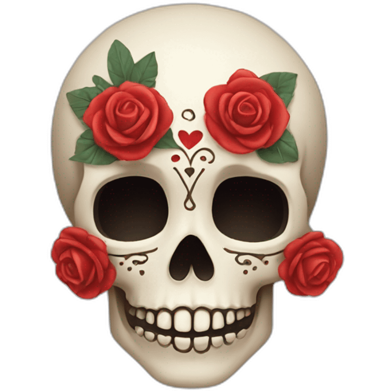 Calavera enamorada emoji