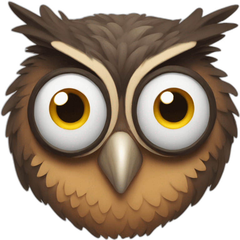 super goofy owl emoji