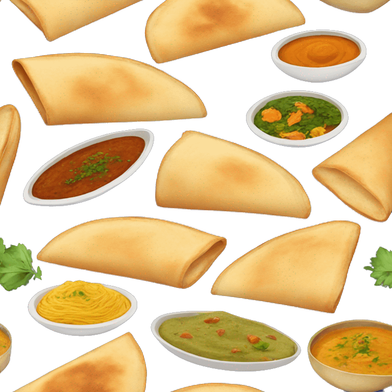 Indian food - dosa emoji