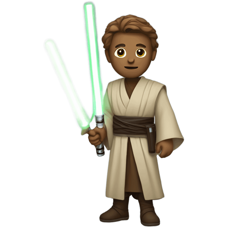 Jedi with lightsaber emoji