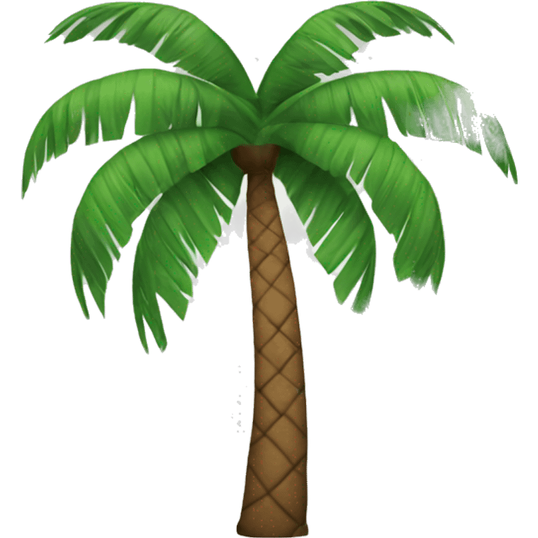 A palm tree with two human arms emoji