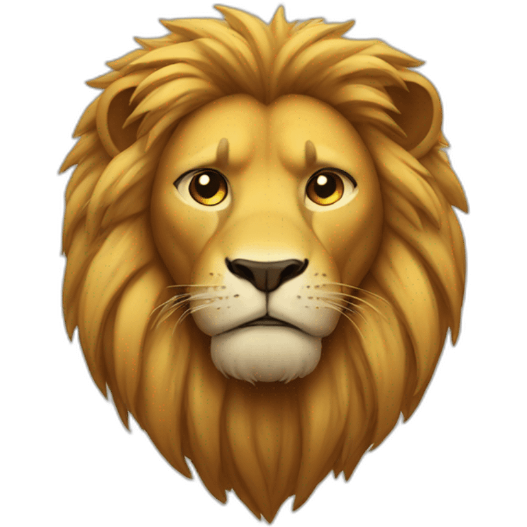 sad lion emoji