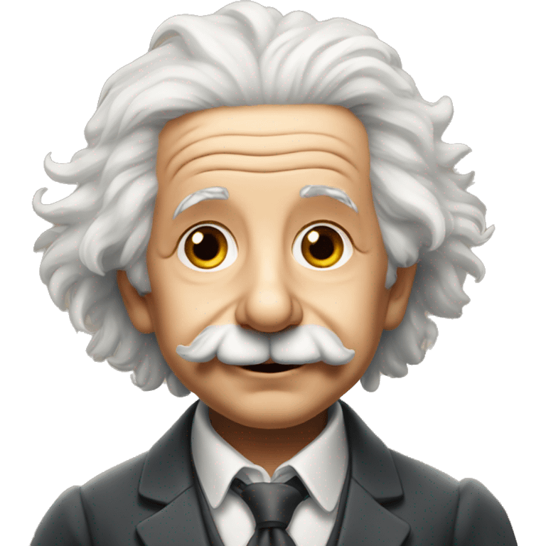 Albert einstein avec un enfant  emoji