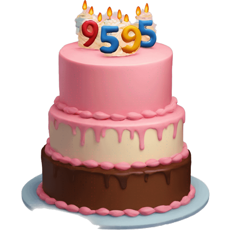 Cake for 95th Birthday  emoji