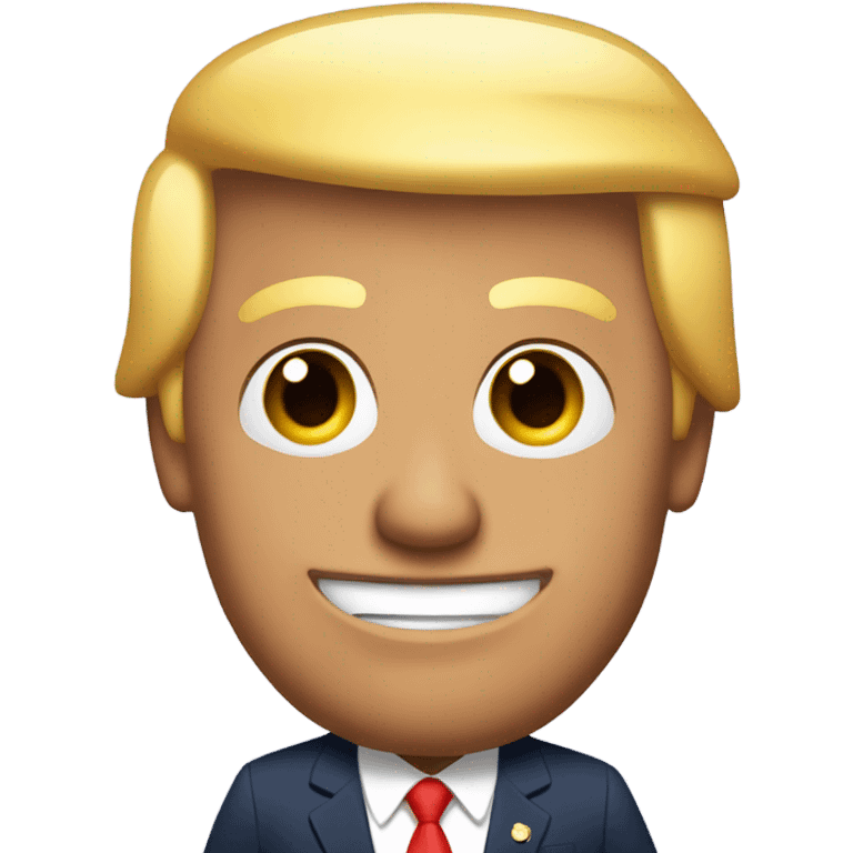 Donald Trump in a dress emoji