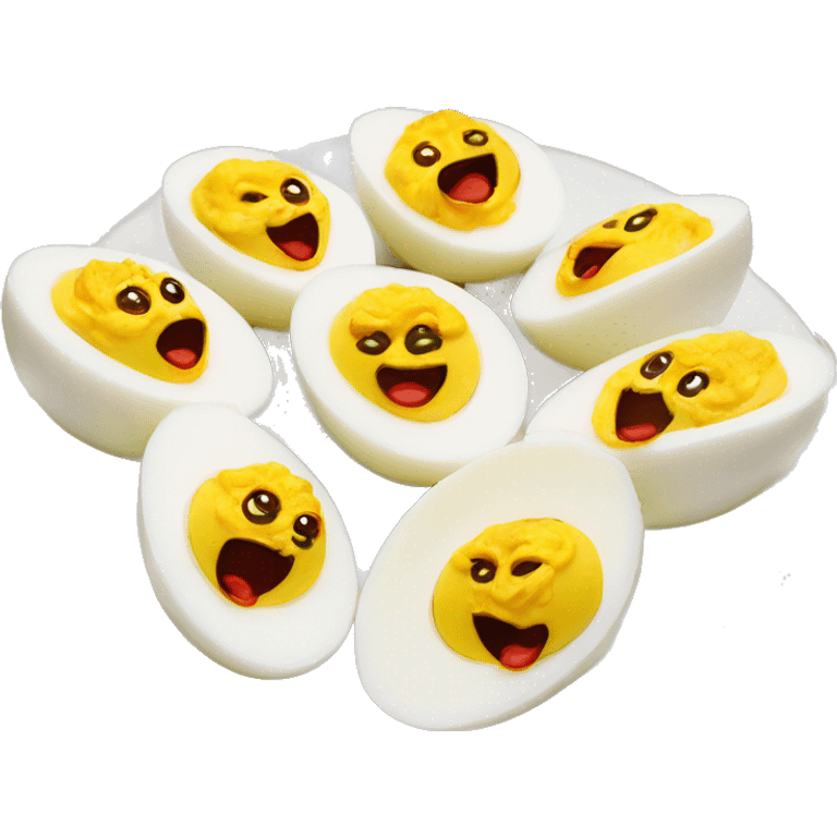 deviled eggs with paprika  emoji