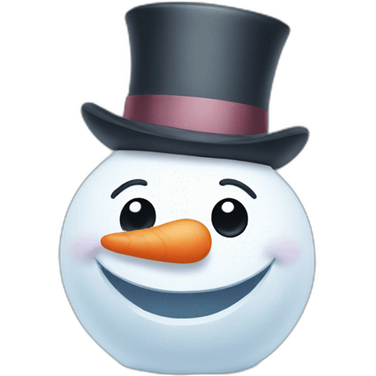 snowman face emoji