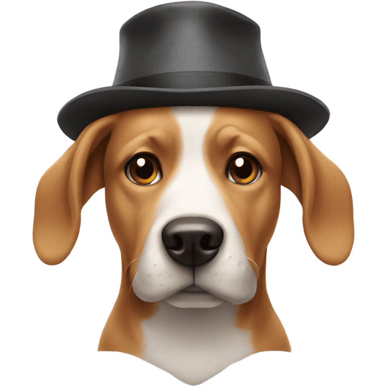 Dog with hat emoji