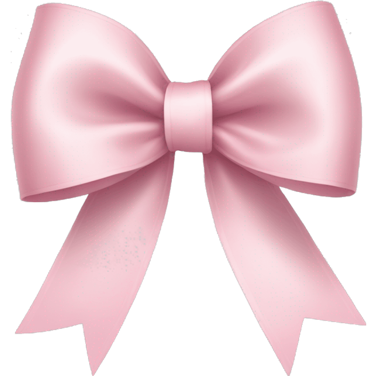 light pink ribbon bow emoji