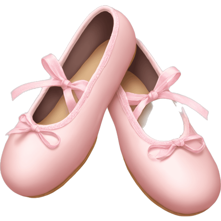 Pale pink ballet shoes emoji