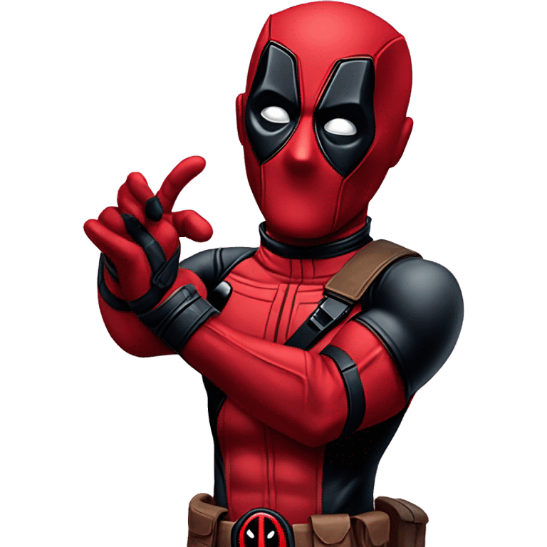 Handhearts Deadpool emoji