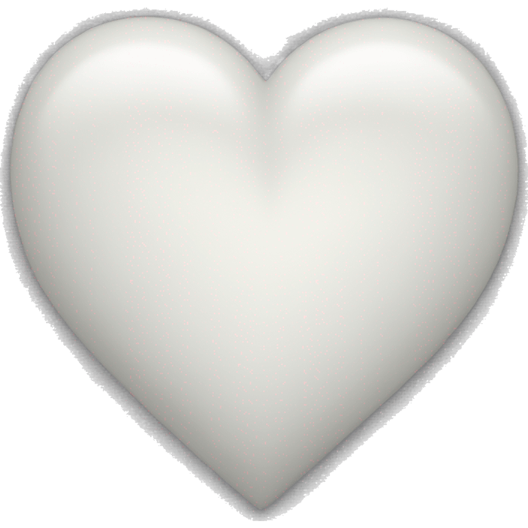 White heart for love emoji