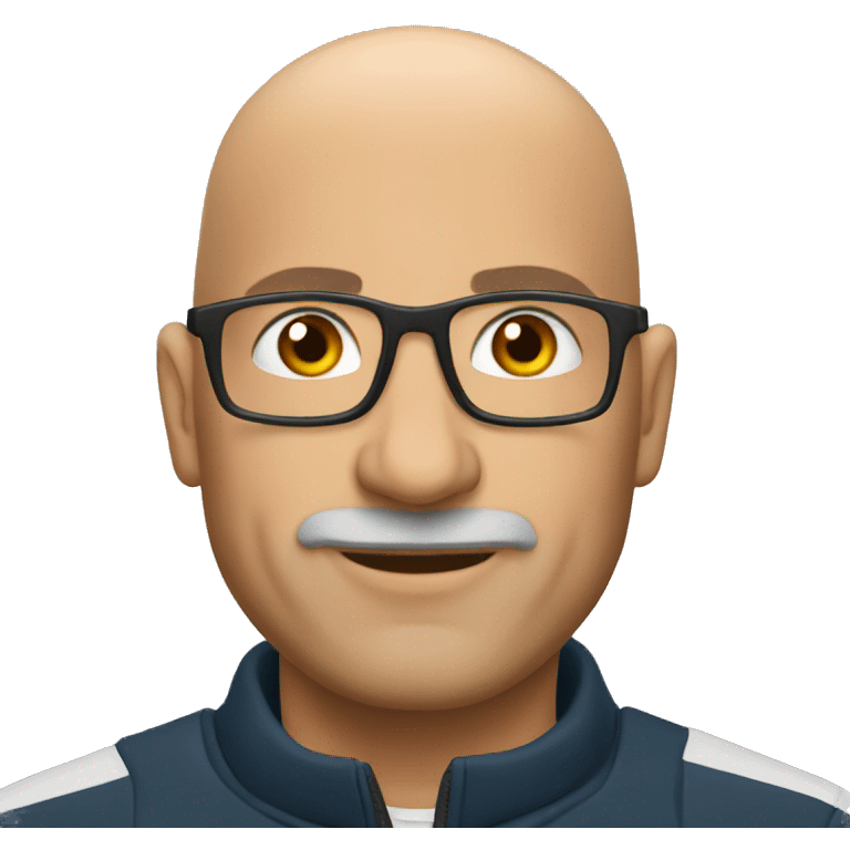 Bald Italian coach  emoji