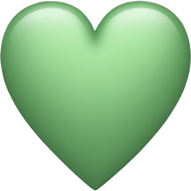 Sage Green heart emoji emoji