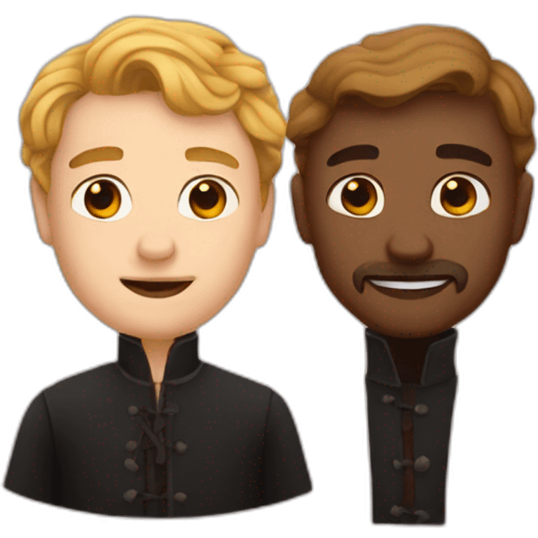 Hamlet and horatio in love emoji