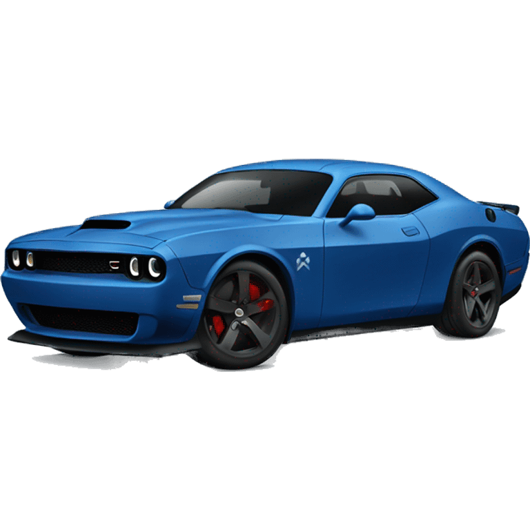 A hellcat looking car blue emoji