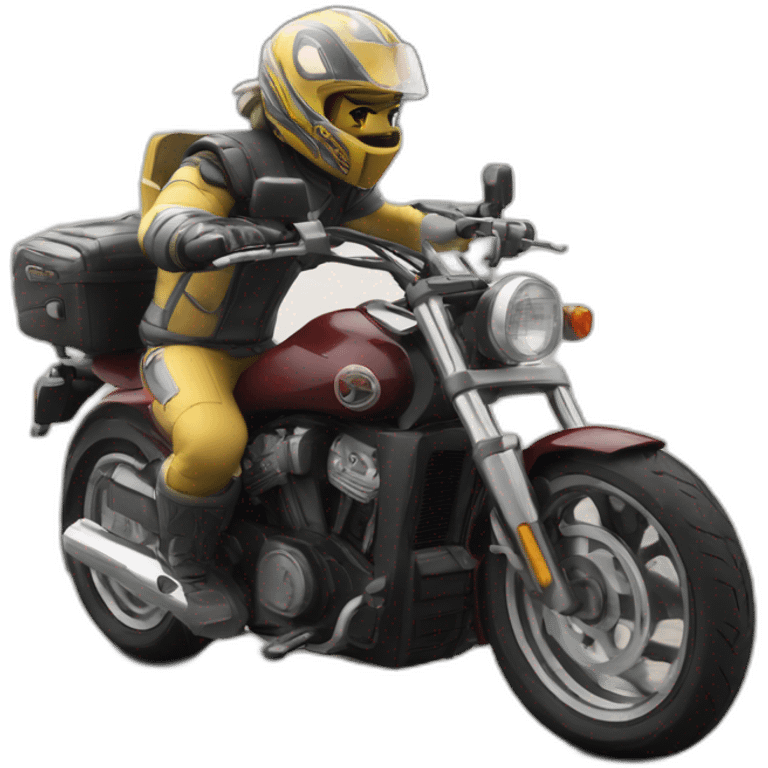 Koba la d qui fait un whelling en moto emoji