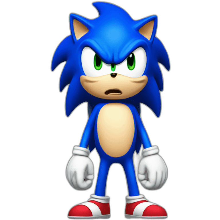 angry sonic emoji