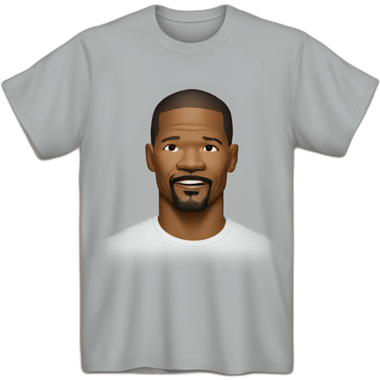 Jamie Foxx wearing t-shirt emoji