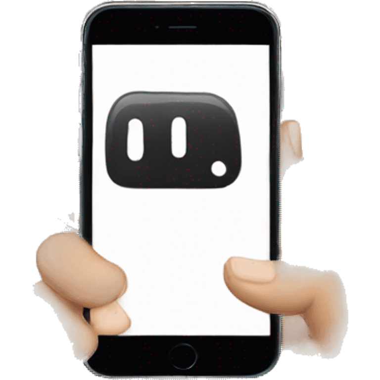 hand with phone emoji