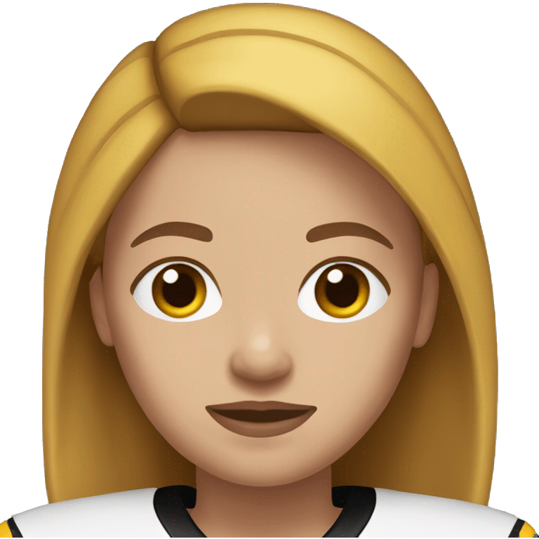 Steelers nfl, girl, light brown hair, fair skin emoji