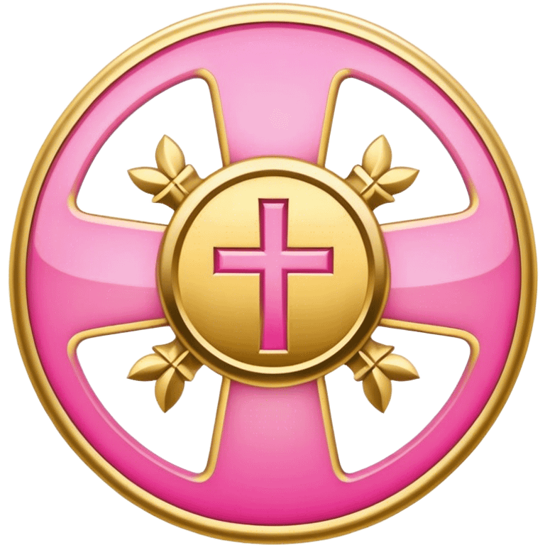 belief gold pink emoji