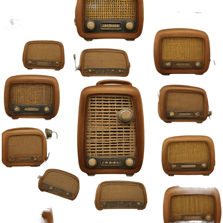 Vintage 1930s radio emoji