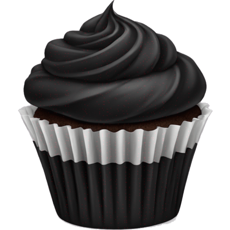 Black cupcake  emoji