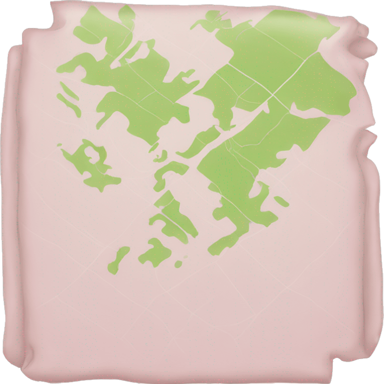 Light pink map  emoji