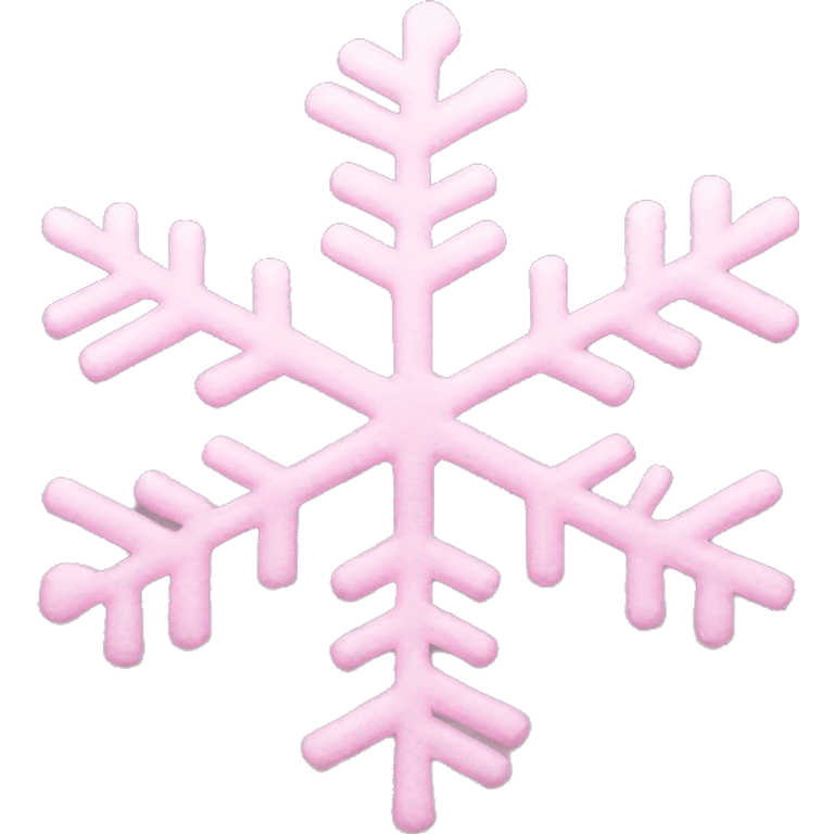 pastel pink snowflake  emoji