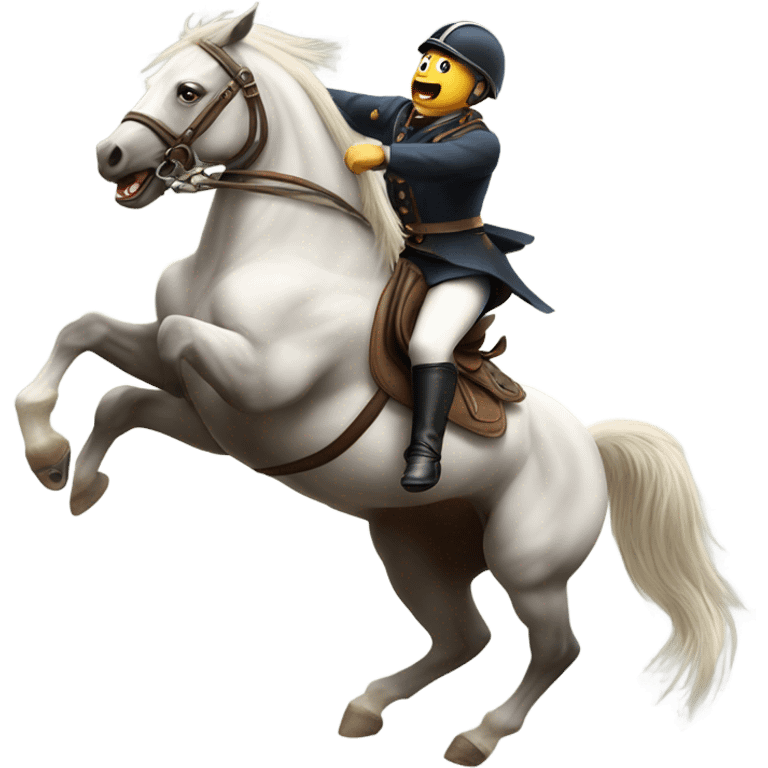 Horse bucking rider off emoji