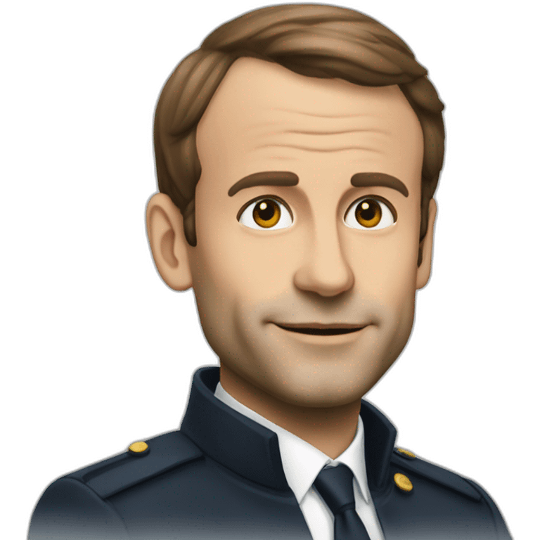 Macron sur chat emoji