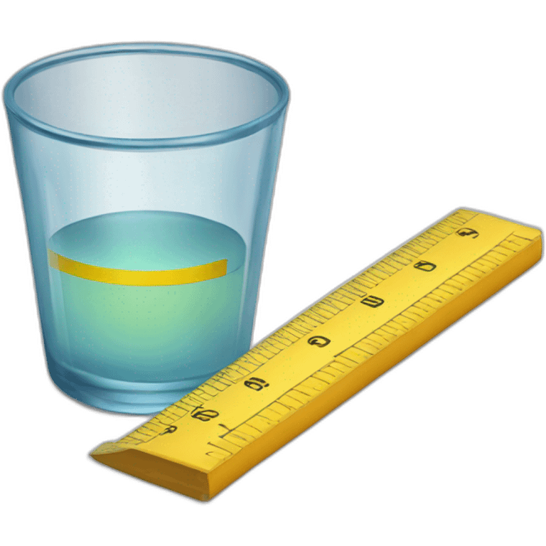 measure-water-with-yellow-ruler emoji