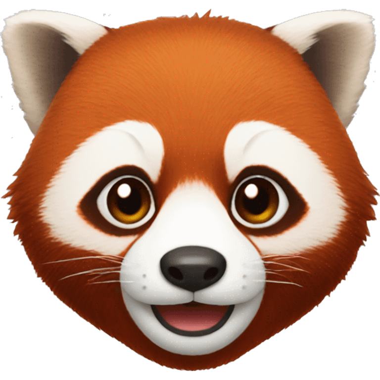 red panda's face emoji