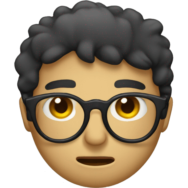 Feeling sad with spects emoji