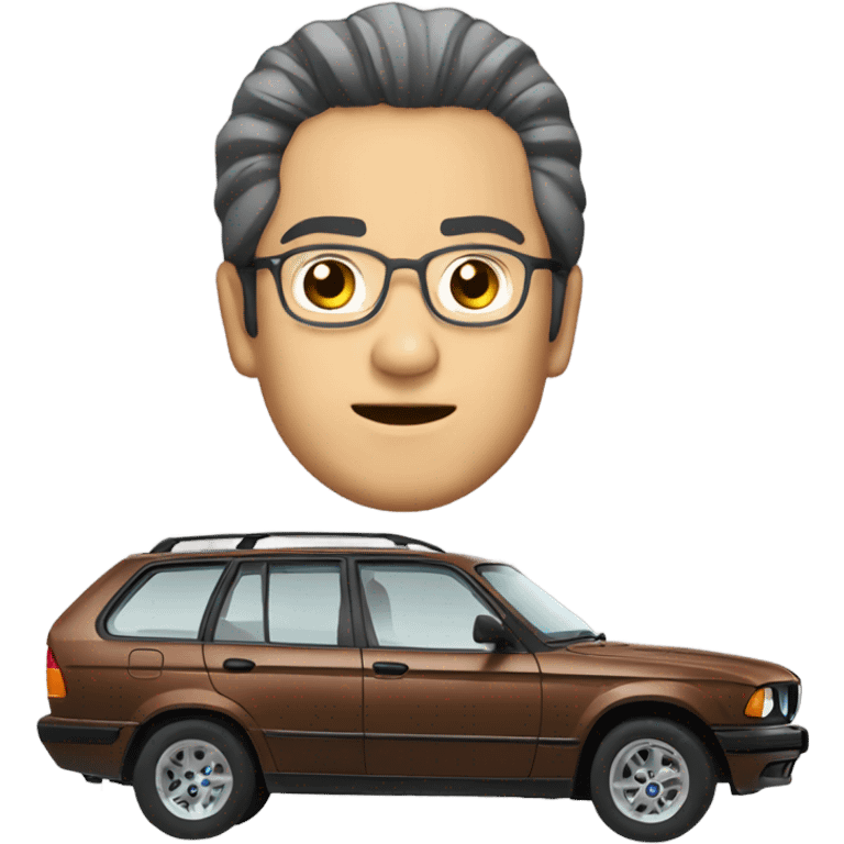 Ryo Saeba in a BMW Wagon emoji